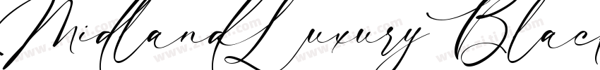 MidlandLuxury Black字体转换